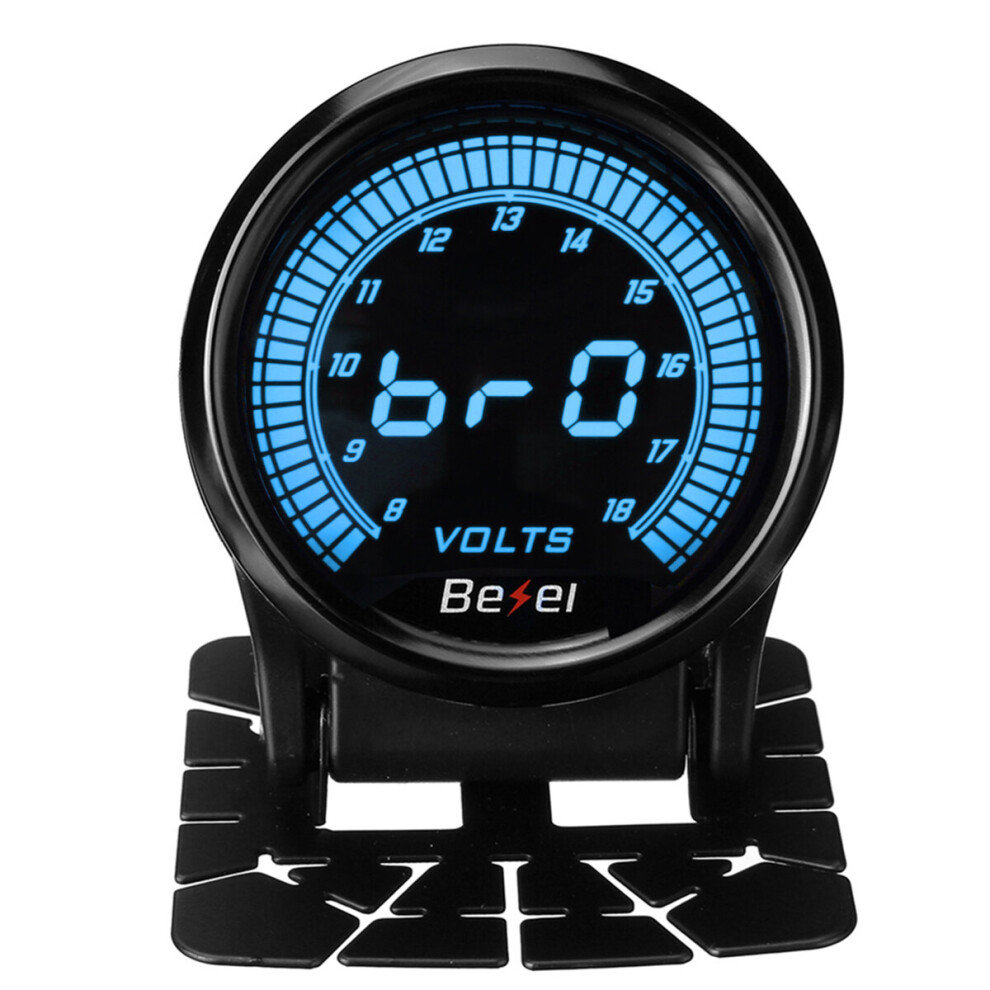 2Inch 8-18V Car Digital Voltmeter Volt Voltage Gauge Meter Led Electronic Black 738393401073