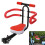 Black/Red Bicycle Seat Detachable Foldable Safety Seat Non-Slip Handle 1