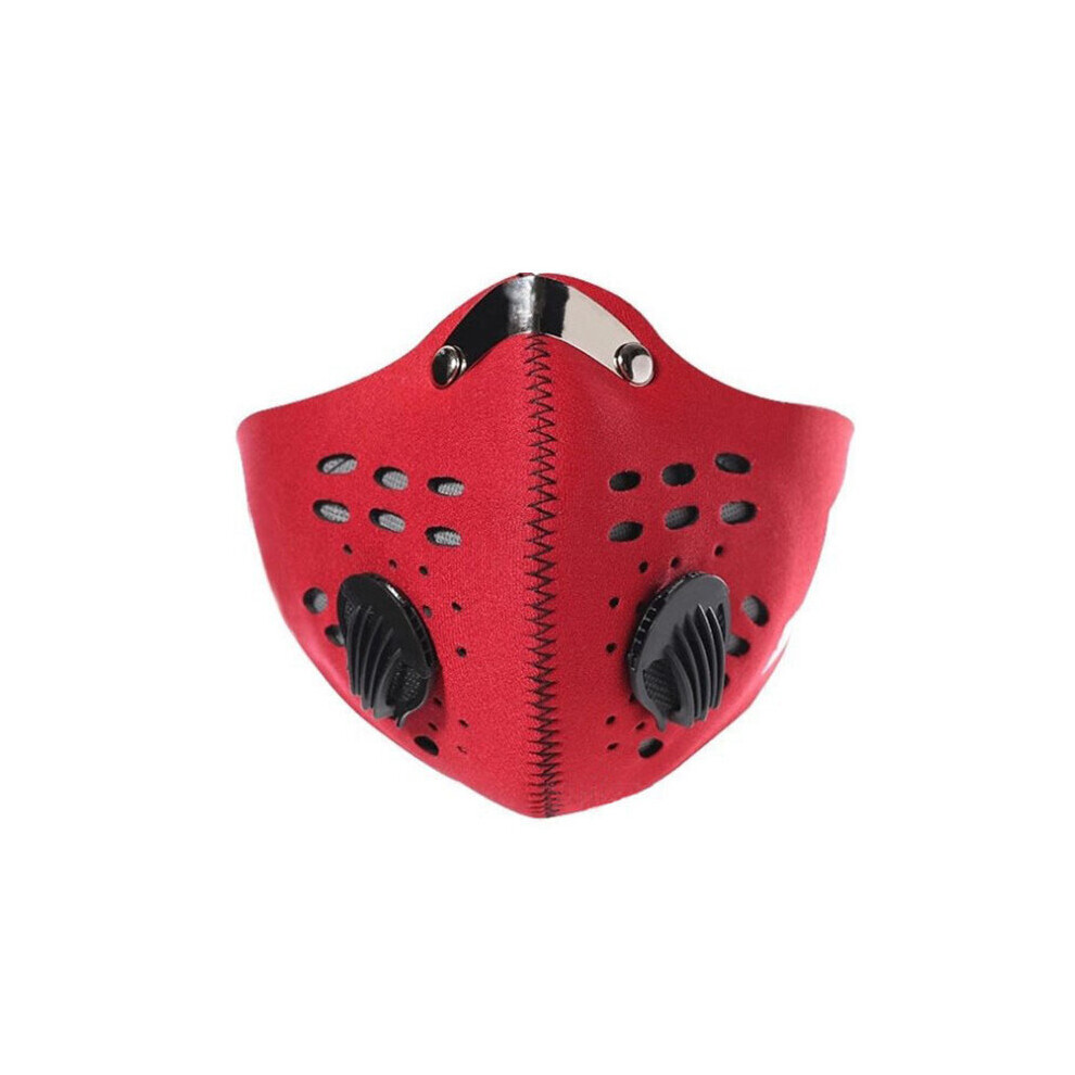 Motorcycle 5Layer Anti Dust Pollution Pm2.5 Face Mouth Mask Filter Respirator Reusable 768563968259