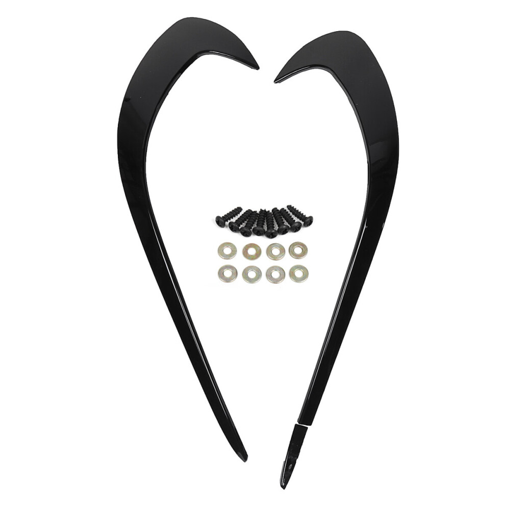 Front Bumper Side Fog Splitter Spoiler Glossy Canards For Benz W176 A180 Light 6906140805670