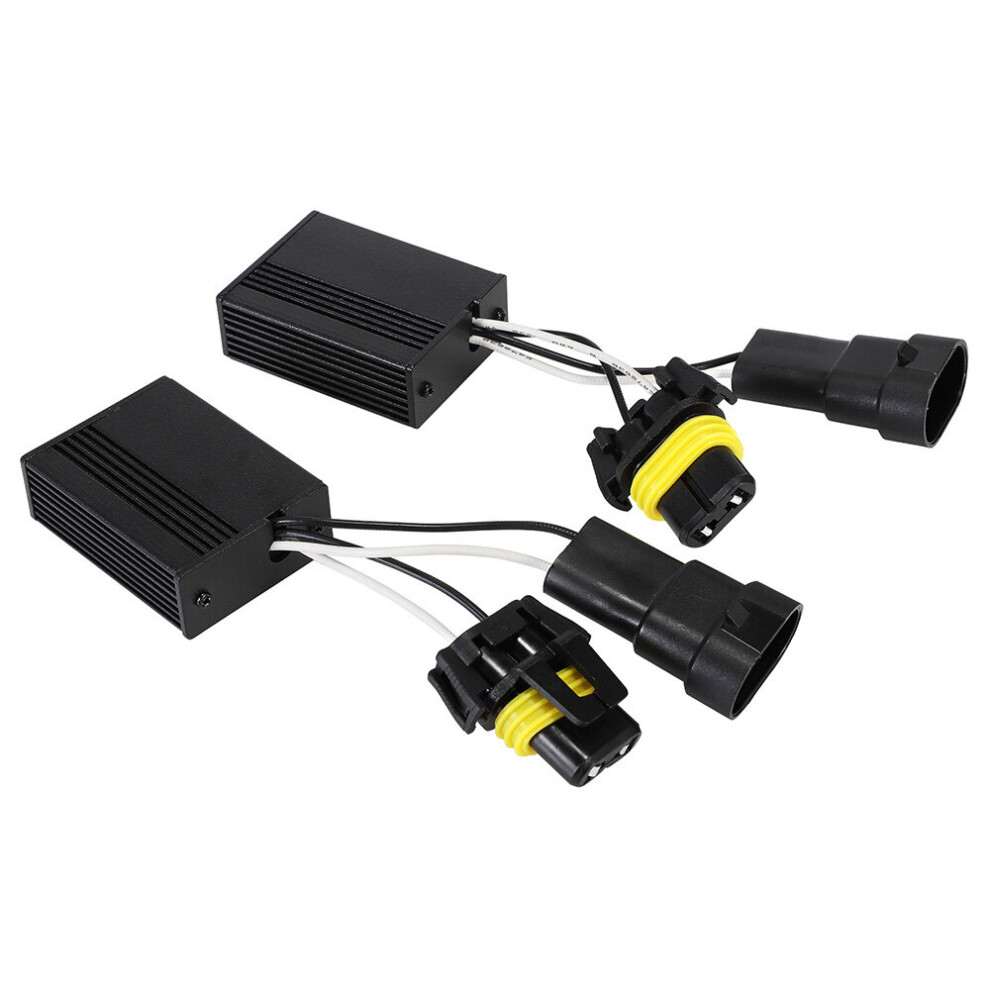 Novsight 2Pcs Car Led Headlights Decoder Canbus Warning Cancellers For 9005 Hb3 9006 Hb4 9012 Bulbs Decoding Dash Board Error Warning 6906142909055