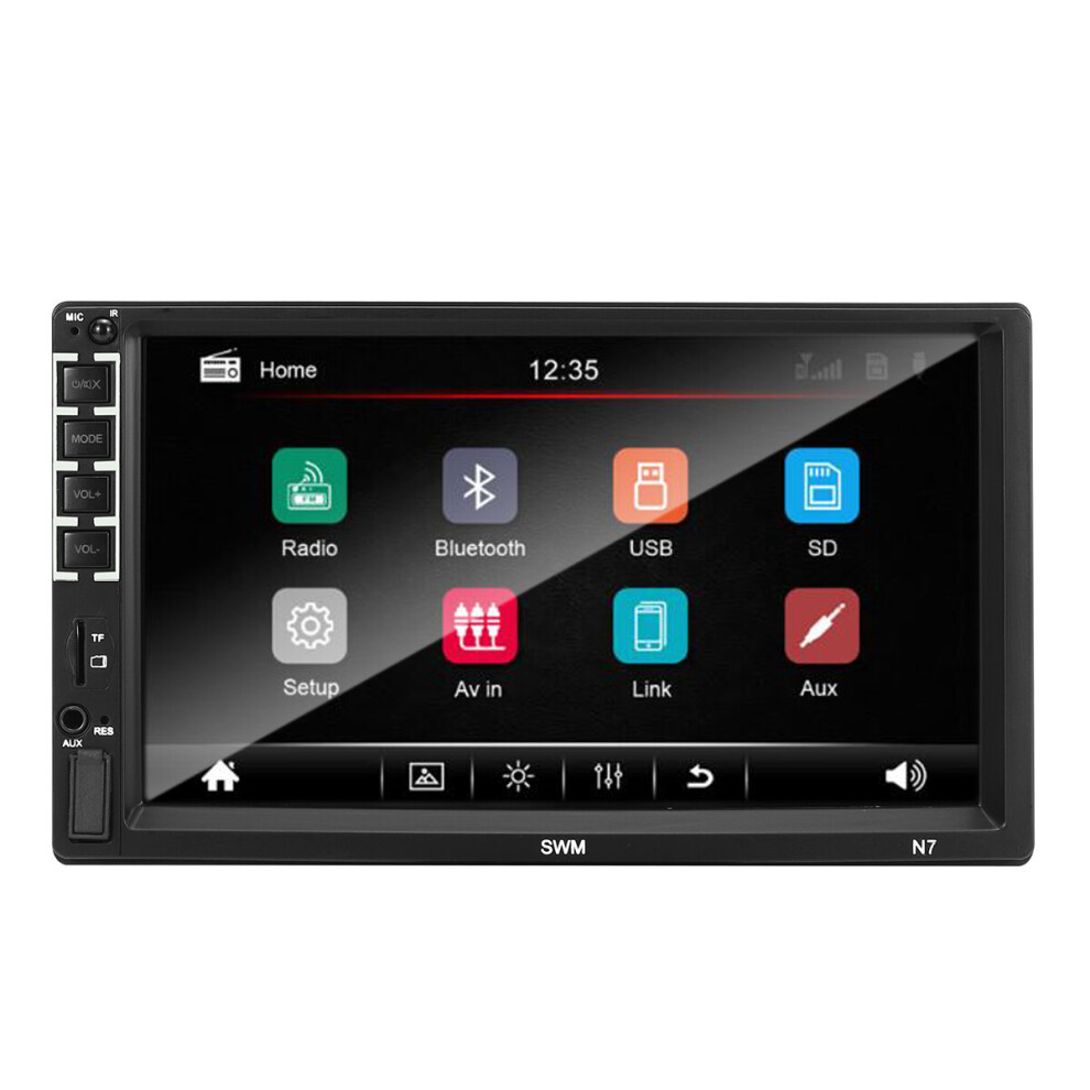 Swm N7 Car Mp5 Multimedia Player Radio Lcd Capacitive Touch Screen Fm Aux Usb Tf Card Remote Control With Camera 784237367098
