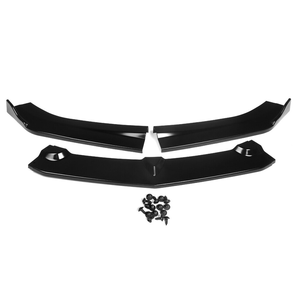 Glossy Front Bumper Lip Body Kit Spoiler For Chevy Camaro 2015-2018 Black 680051537610