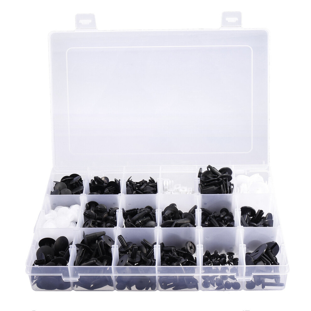 For Ford 415Pcs 18 Types Rivets Retainer Clip Trim Panel Bumper Fasteners Kits 643377810614