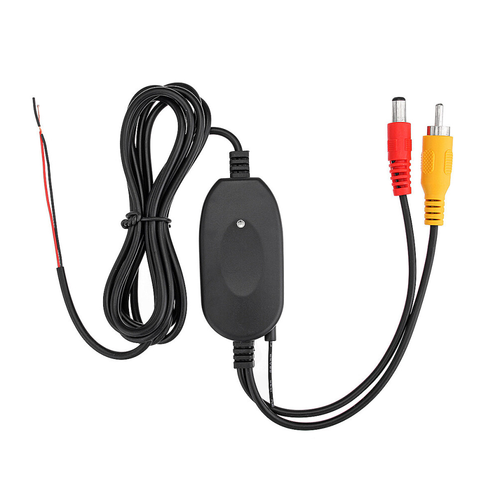 2.4G Dc 12V Wireless Rear Rca View Video Transmitter Mini Receiver Backup Car 645312054794