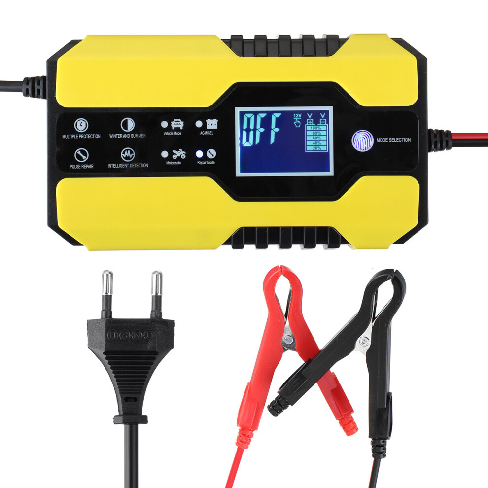 12V 24V 150Ah Smart Lcd Automatic Car Battery Charger Motorcycle Pulse Repair 5202975030418