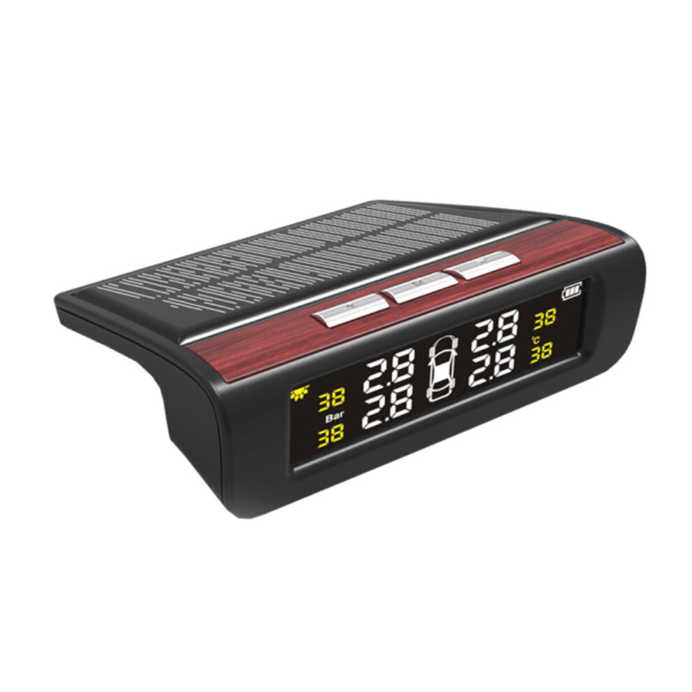 Car Tpms Solar Tire Pressure Monitoring System External English Version With Four Sensors 889251161926