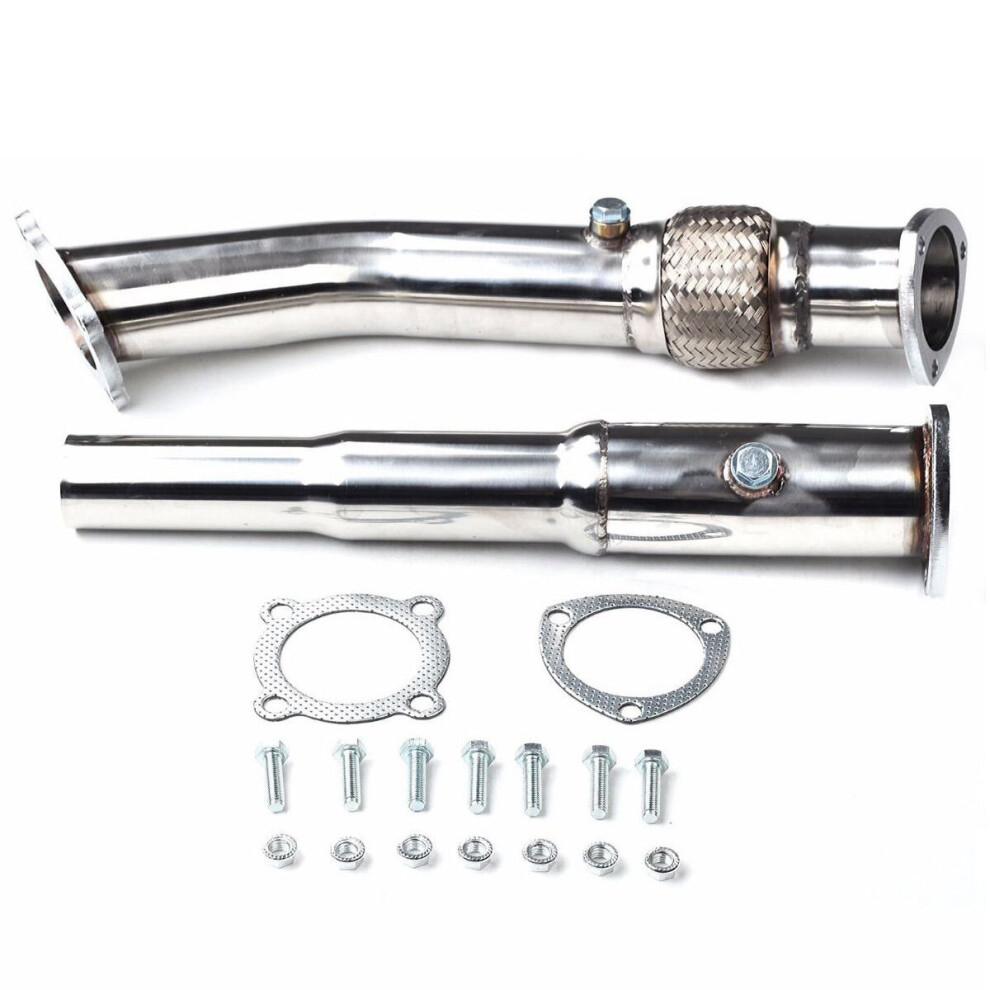 Stainless Steel Exhaust Muffler Decat Downpipe For Volkswagen Jetta Golf Beetle 1.8T 99-05 349938694685