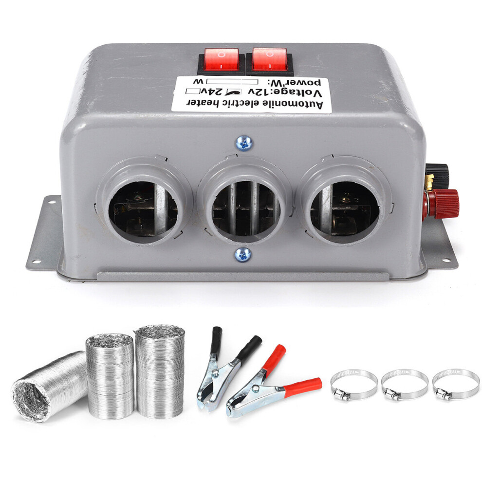 Dc 12V 24V 800W Car Fan Heater Rapid Heating Warm Windscreen Defroster Demister 6272627706106