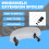 Motorcycle Windshield Motorbike Clip On Wind Screen Deflector Extension Spoiler 1
