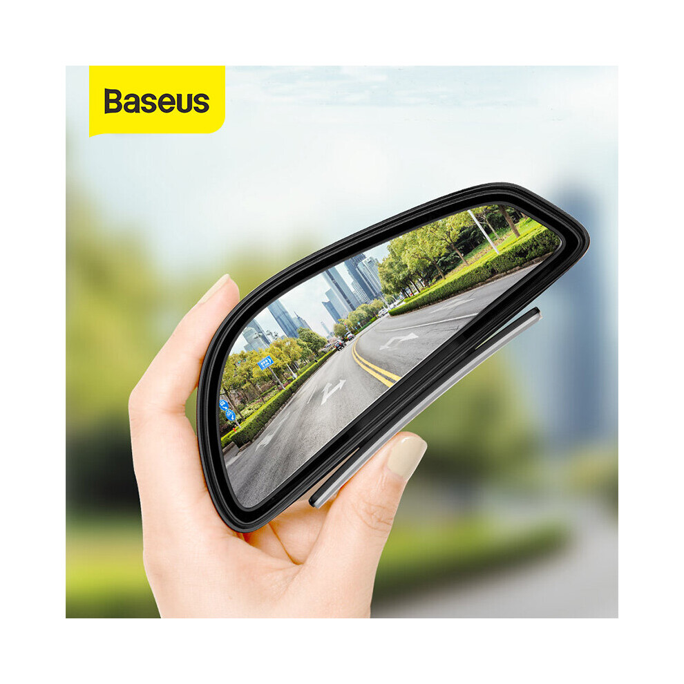 Baseus 2Pcs Car Rear View Mirror Waterproof 360 Degree Wide Anger Parking Assitant Auto Rearview Safety Blind Spot Mirrors 6900082381315