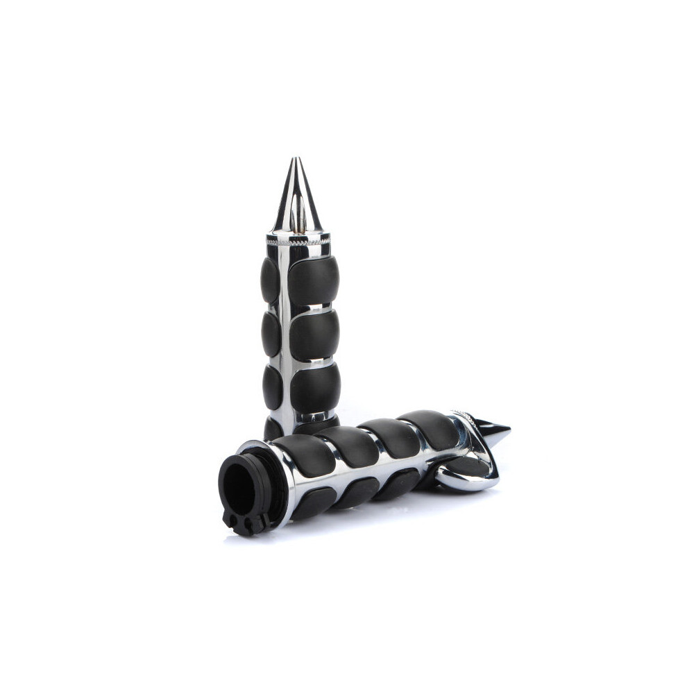 1 Inch Handlebar Aluminum Hand Grips For Honda Suzuki Kawasaki 9300663640744