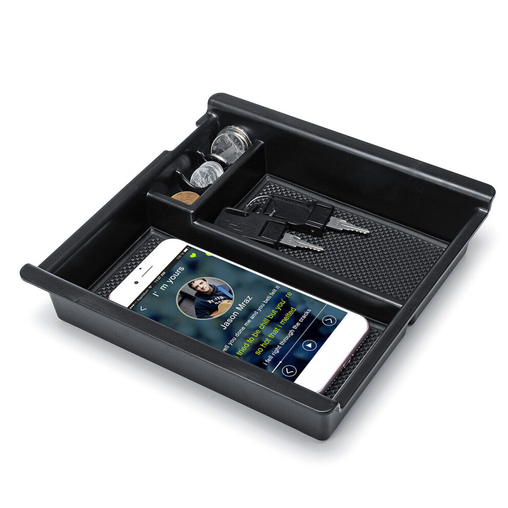 Car Center Console Storage Box Armrest Organizer For For Toyota Tacoma 2016+ Black 702029275994