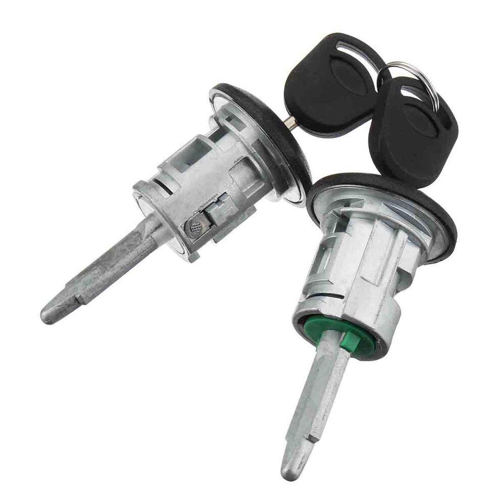 Front Left Right Door Lock Barrels+2 Key For Ford Transit Mk6 Mk7 2000-2016 Silver 825450074339