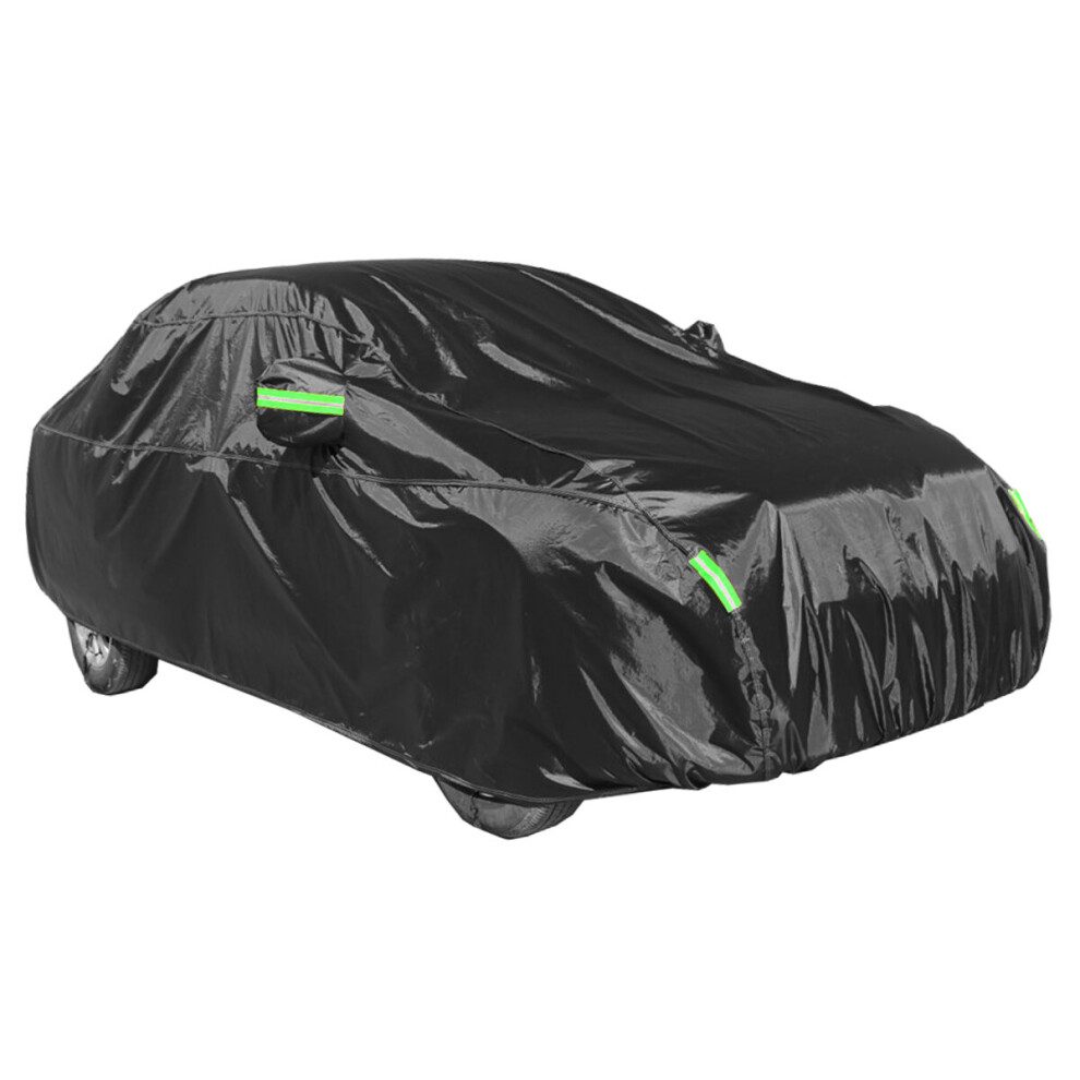 210T Coated Car Cover Dustproof Sunscreen Rainproof Car Protected Full Cover Silver 6900078093680