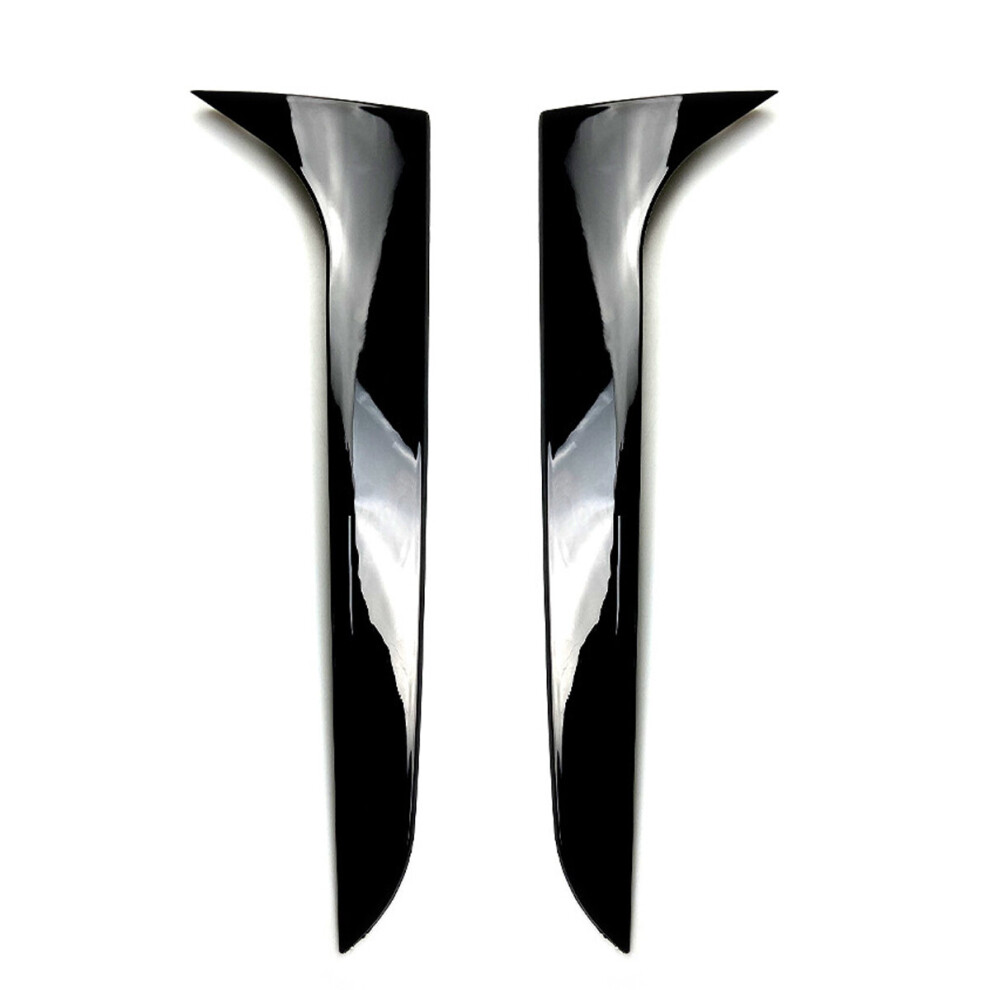 2Pcs Car Rear Window Side Spoiler Spoiler Wing Canard Canards Splitter For Audi A4 B8 Allroad Avant 2009-2016 Black 9307717937324