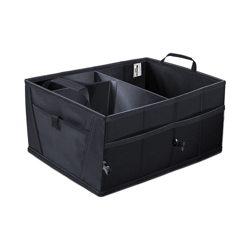 Trunk Cargo Organizer Folding Caddy Car Seat Back Storage Collapse Bag Bin Black 674334525036