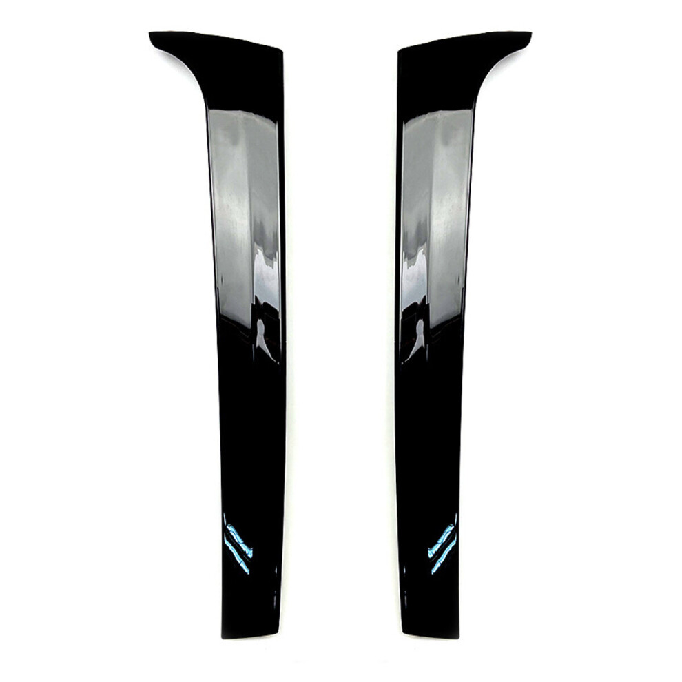 2Pcs Car Rear Window Side Spoiler Wing Canard Splitter Glossy For Vw Touareg 2011-2017 Black 5905920768649
