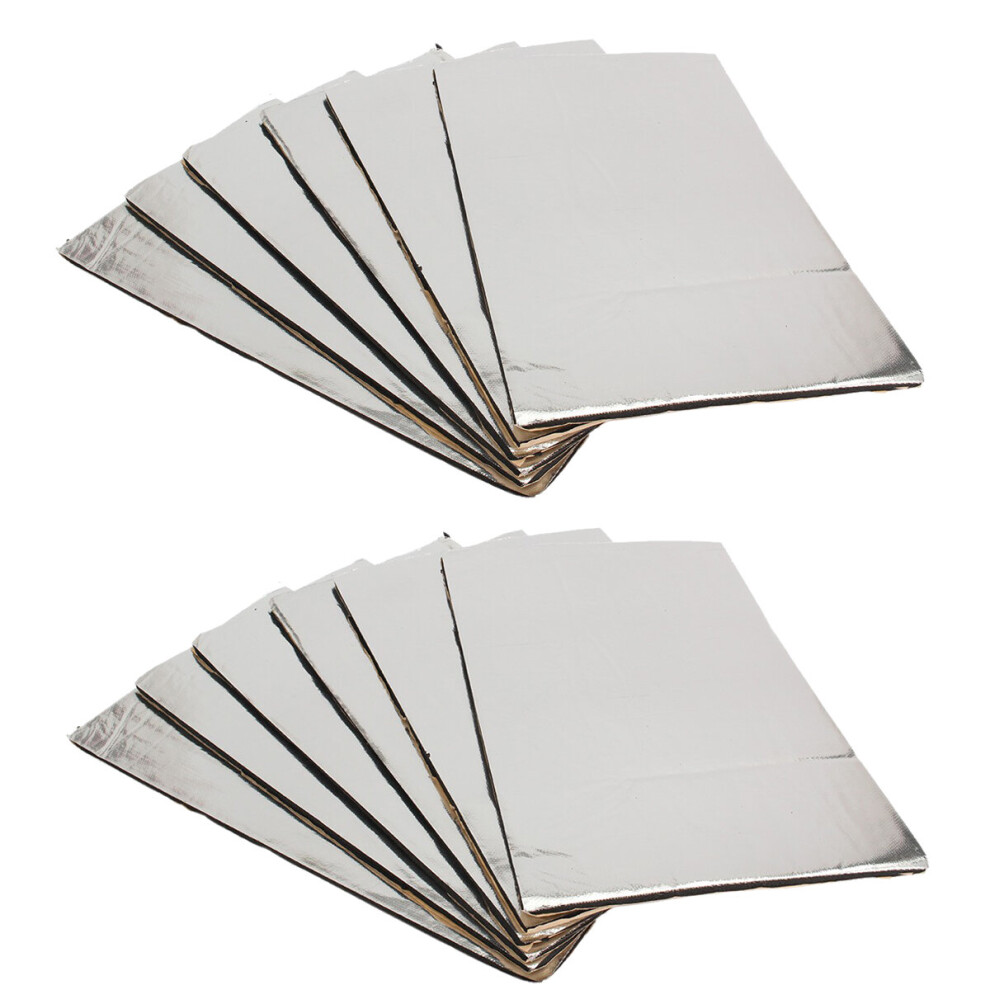 12Pcs 14X20 5Mm Sound Deadener Car Heat Shield Insulation Deadening Mat Sound Insulation Cotton 796917820960