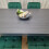 Dining Table Set In Dark Grey With 4 Green Velvet Chairs 6
