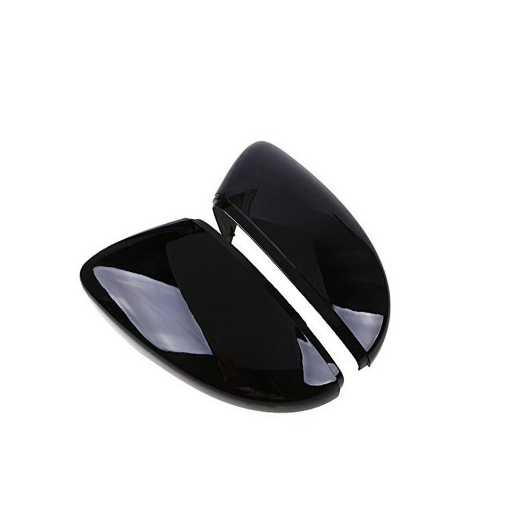 Black Pcs Rear View Wing Mirror Covers Caps For Vw Beetle Cc Eos Passat Jetta Scirocco Size 2