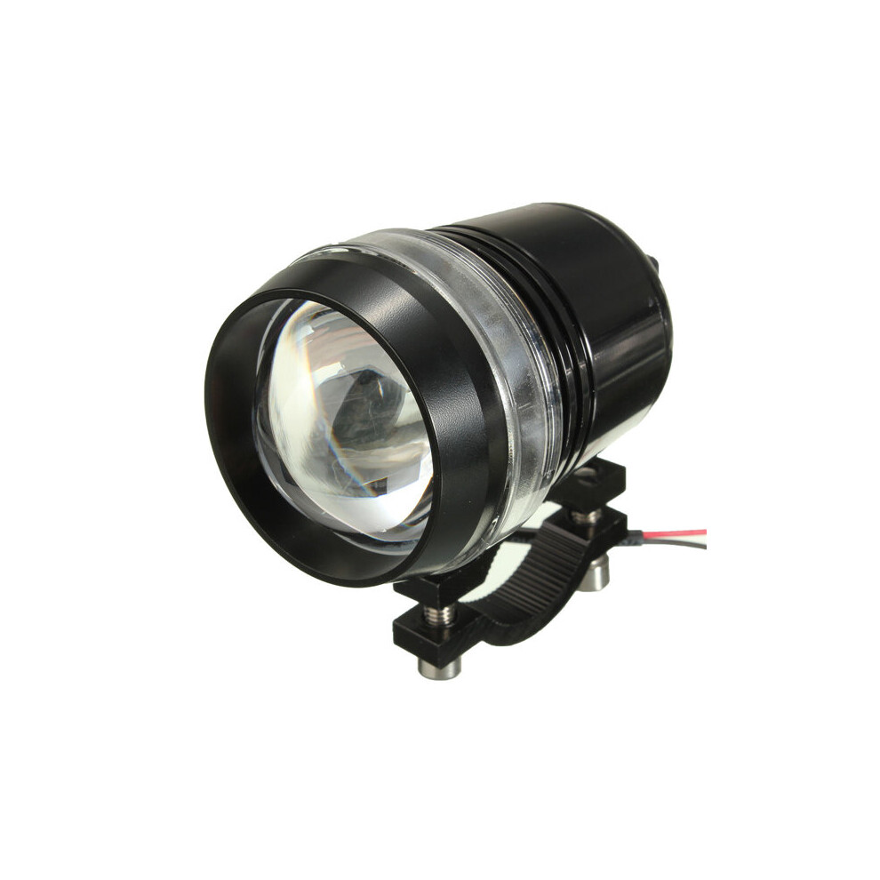 2Pcs 12V 30W Motorcycle U3 Led Angel Eye Driving Fog Spot Headlight Hi/Lo White 808948246951