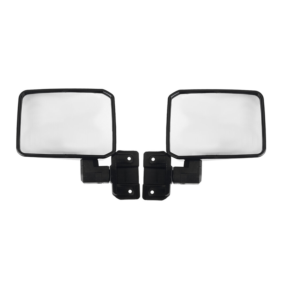 Car Door Mirror Heads Rear For Toyota Landcruiser 70 75 78 Series 1985-2013 Black 5905920785226