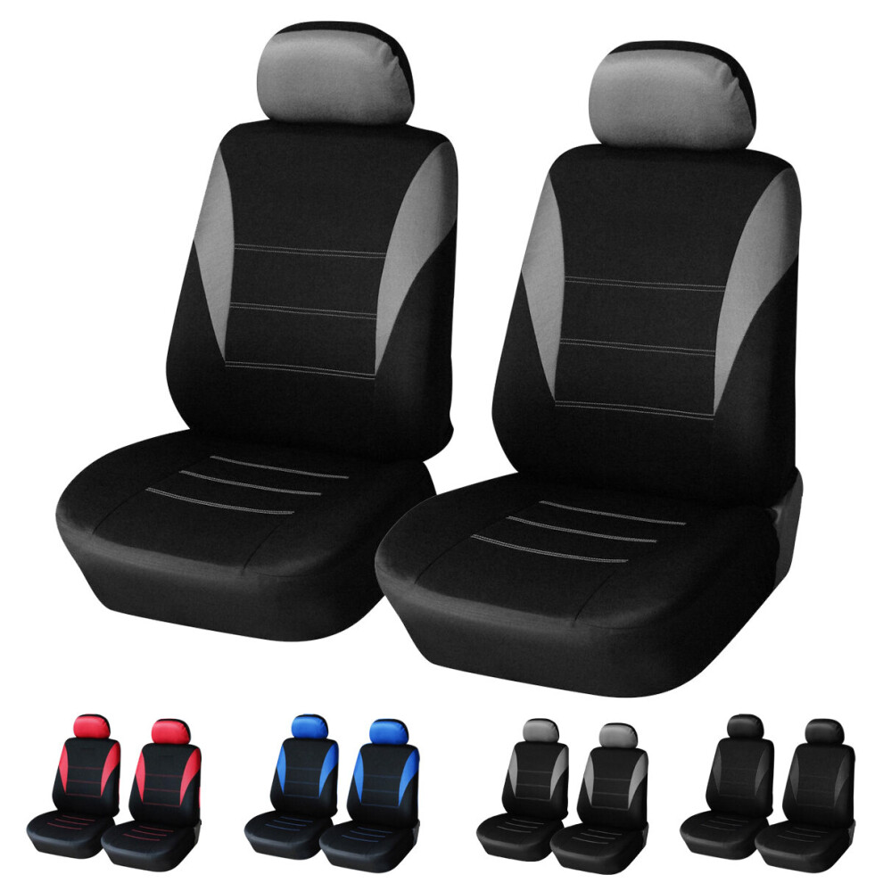 4Pcs Universal Double Front Seat Cover Auto Parts Interior 791327587700