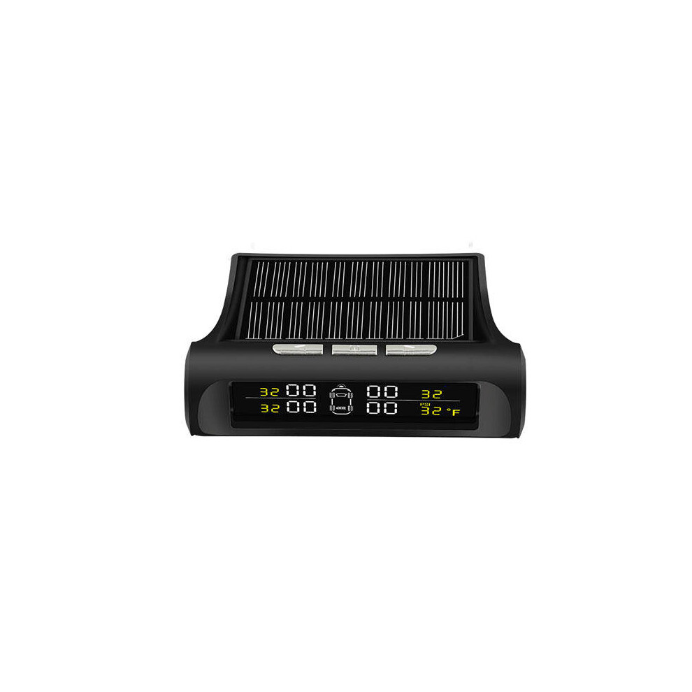 Vc611 External Temperature Warning Tire Pressure Monitor System Alarm With Solar Display 791730228245