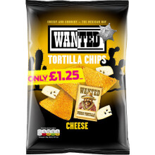 Wanted Tortilla Chips Cheese 125g ( pack of 12 )