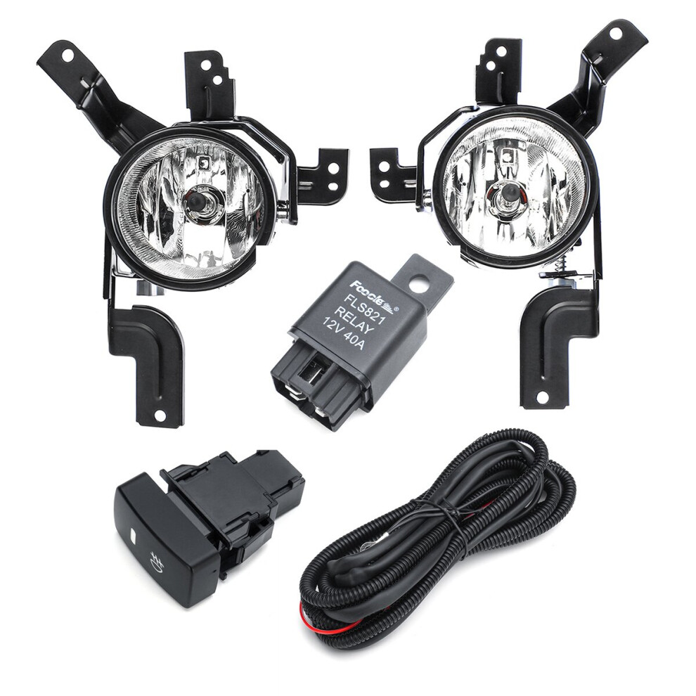 Car Front Bumper Fog S Lamps With Bulb Wiring Harness Pair For Honda Cr-V Crv 2007-2009 Light 6900052483780