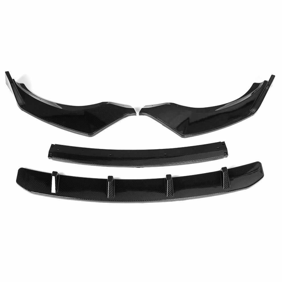 4Pcs Carbon Fiber Front Bumper Lip Body Kit Spoiler For Bmw G01 X3 G02 X4 2018-2020 6906140776079