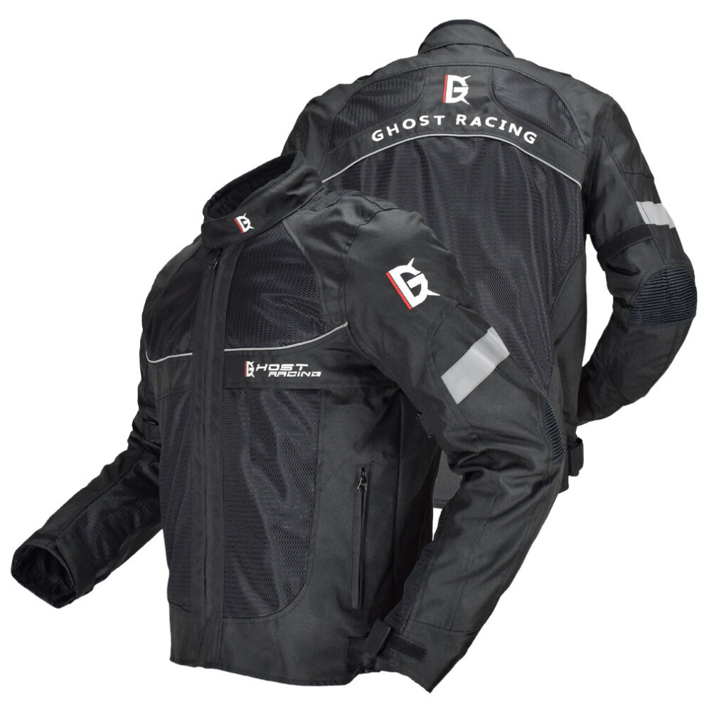 Ghost Racing Motorcycle Jacket Summer Men Moto Motocross Jacket Moto Protective Gear Breathable Mesh Reflective Jacket 6900058742089