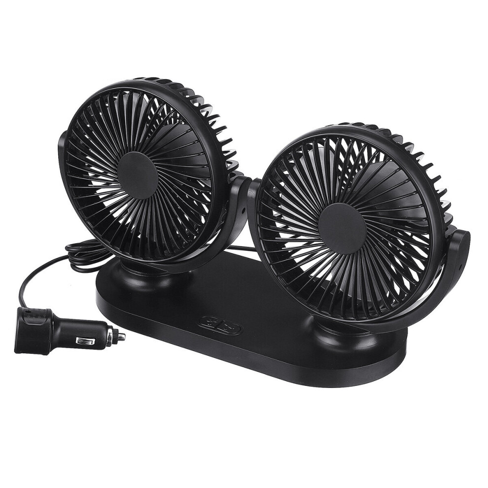 Eluto 12V Car Three-Speed Adjustable Double-Head Fan Brushless Motor 5941848825255