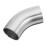 1.5 / 2 / 2.5 / 3'' OD 45 Degree Exhaust Pipe Bends Tube Elbows Stainless Steel 1