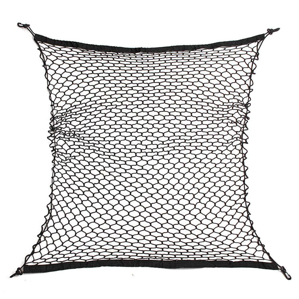 100X100cm Universal Car Trunk Cargo Rear Storage Luggage Elastic Mesh Net Hooks 712662642558