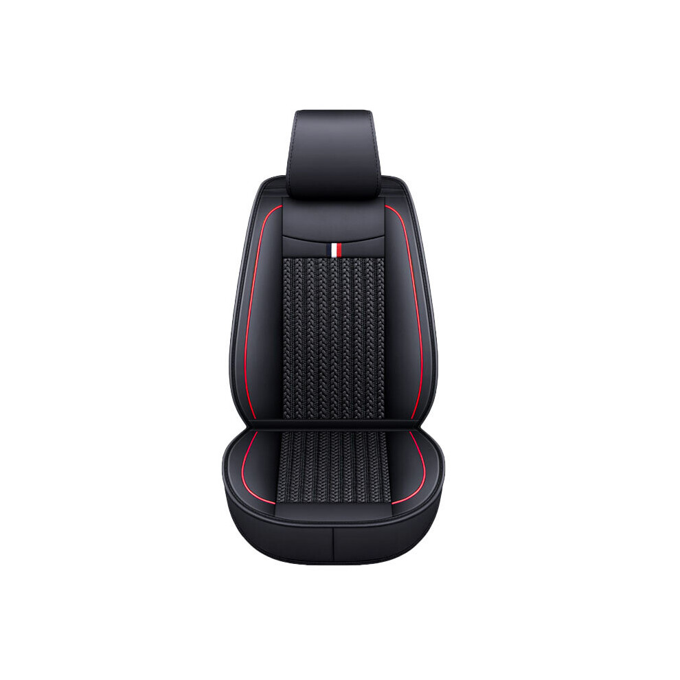 Universal Full Car Seat Cover Mat Ice Silk Cooling Pu Leather Breathable Cushion Pad 6900061902852
