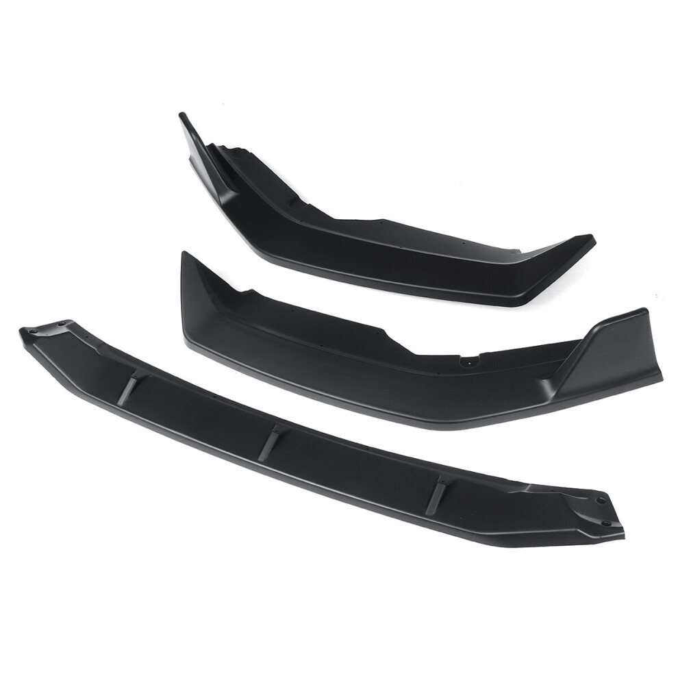 Matte Front Bumper Lip Body Kit Spoiler For Nissan Sentra 2020-2021 Black 6906141637324