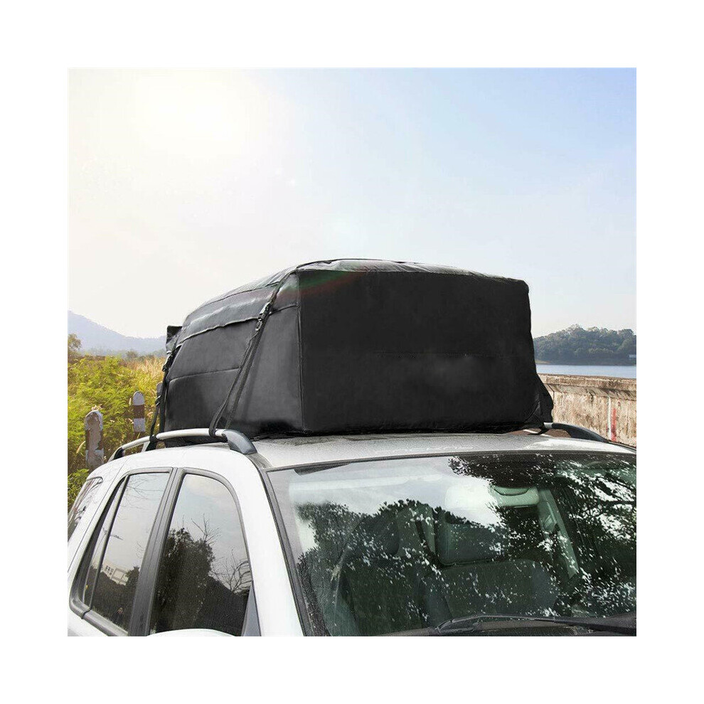 Waterproof Car Roof Bag Suv Van Rack Top Cargo Carrier Travel Storage Luggage 818285083652