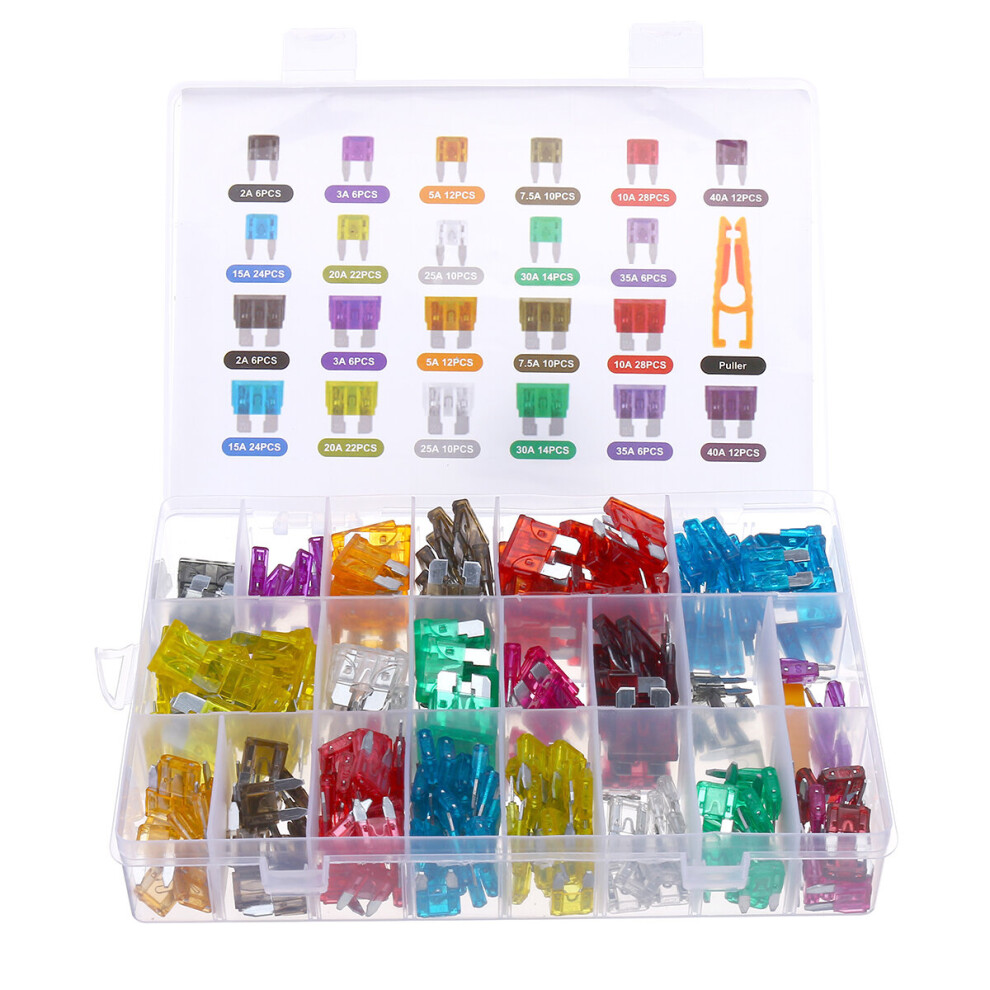 100/140/220/272/300Pcs Fuses Assortment Kit Medium Small Fuse Kit Fuses Puller 6900074296955