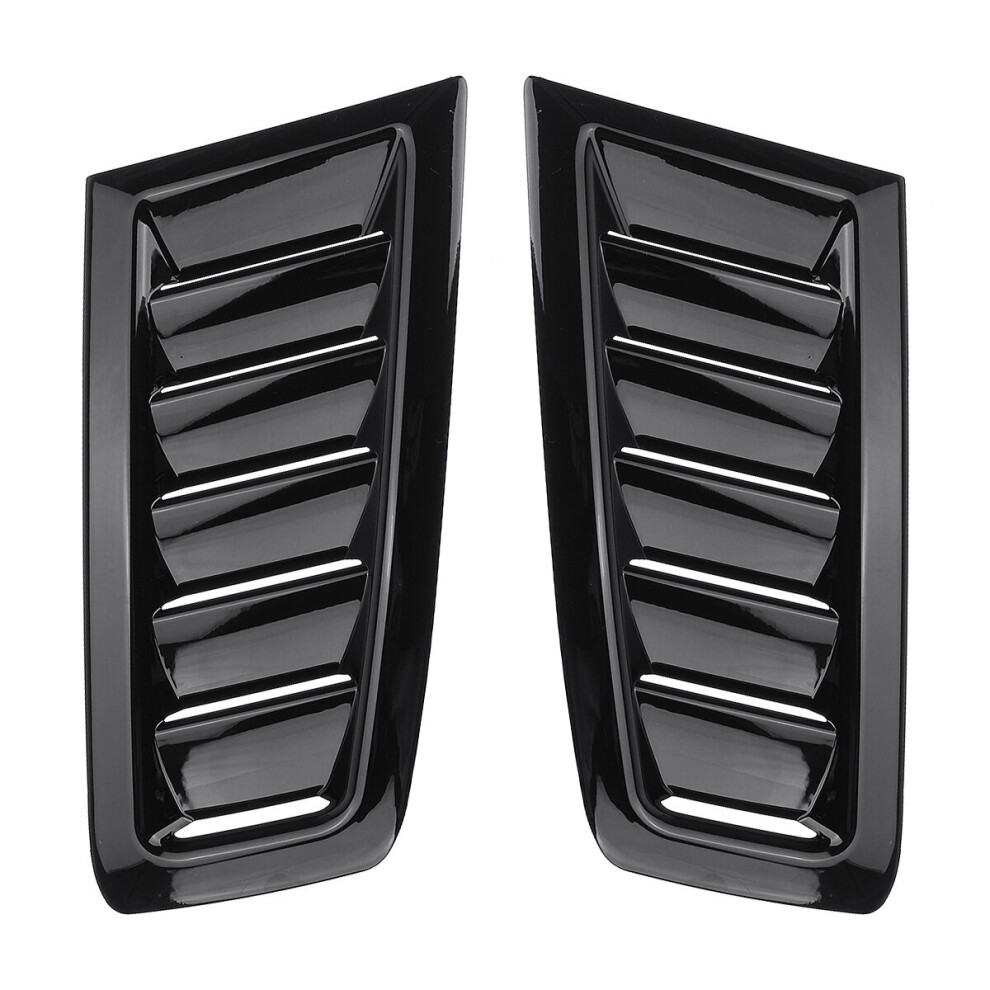 Car Rs Style Bonnet Vents Universal Glossy Blackfor Ford Focus Mk2 784107758643