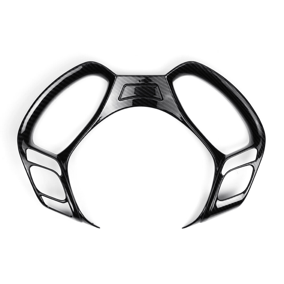 Car Carbon Fiber Steering Wheel Moulding Trim Strip For Toyota C-Hr Chr 2016-2018 2019 Black 3796736990421