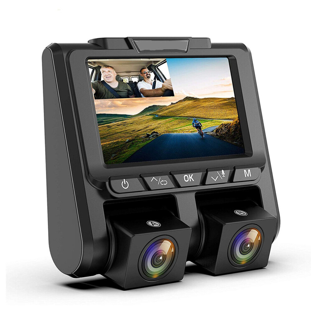 A1 3 Inch Ips 1080P 30 Fps Dual Lens Driving Recorder Car Dvr Camera 3796737015819