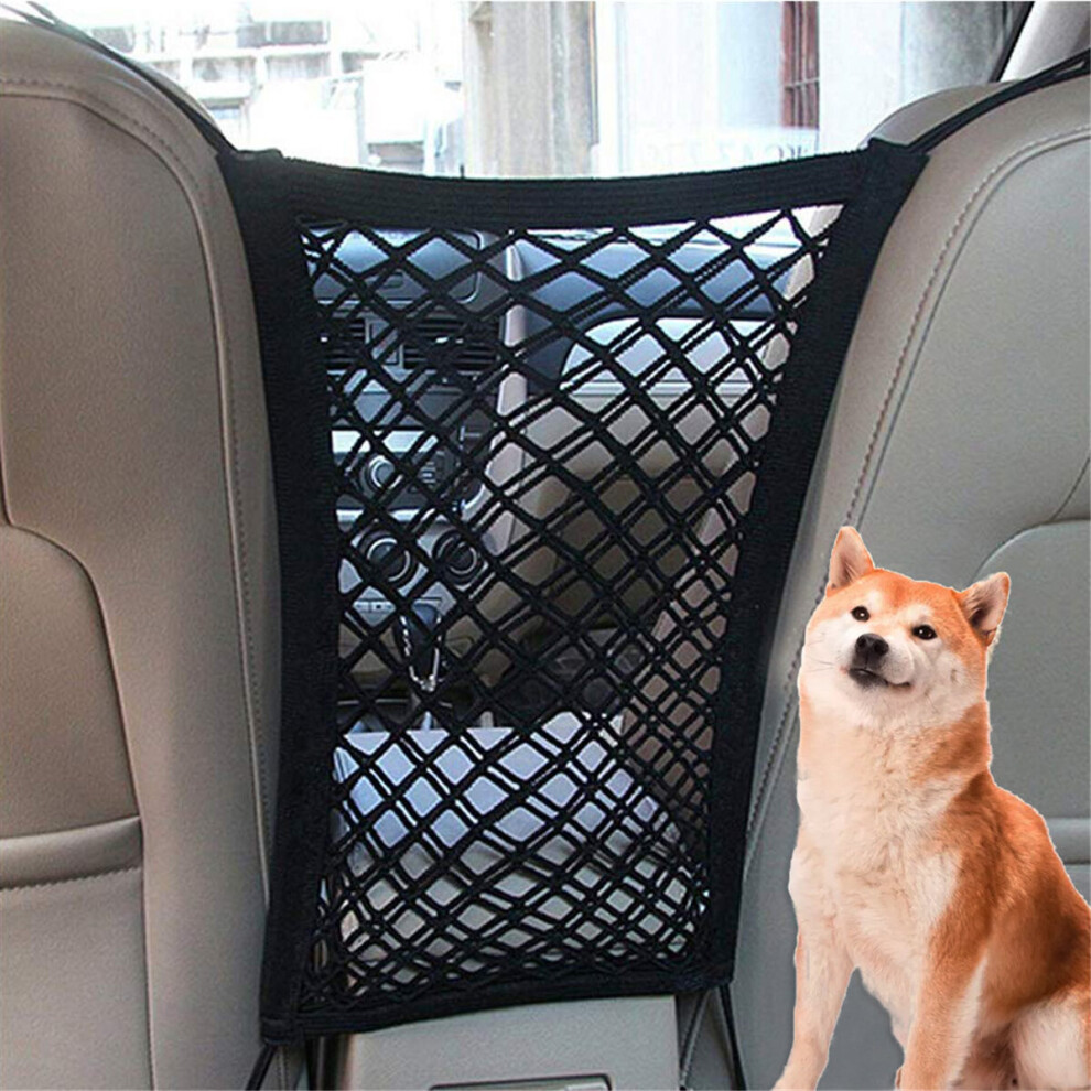 Dog Pet Net Isolation Fence Elastic Safety Travel Cat Pet Back Seat Barrier Black 796820745701