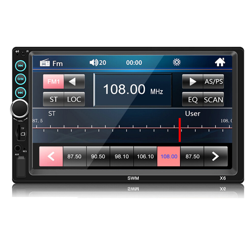 X6 7 Inch 2 Din Wince Car Radio Stereo Mp5 Player Bluetooth Hands-Free Touch Screen Fm Usb Aux Reverse Image Support Mobile Interconnection 664248642738