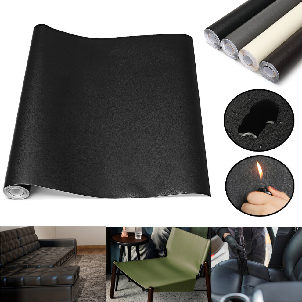 200X44cm Pu Upholstery Fabric Auto Leather Sofa Seat Repair Replace Patch Up 6900078567136