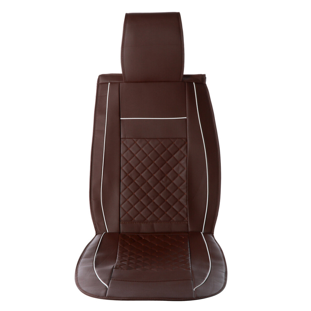 1Pc/5Pcs Universal Front Car Seat Mat Cover Cushion Deluxe Pu Leather Protector Pad 6900075350854