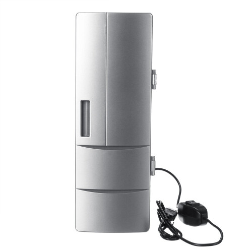 USB Small Car Refrigerator Office Computer Ice Refrigerating Heating DC 5V 2