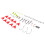 Fishing Hook Reel Spinning Telescopic Rods Pole Set 5