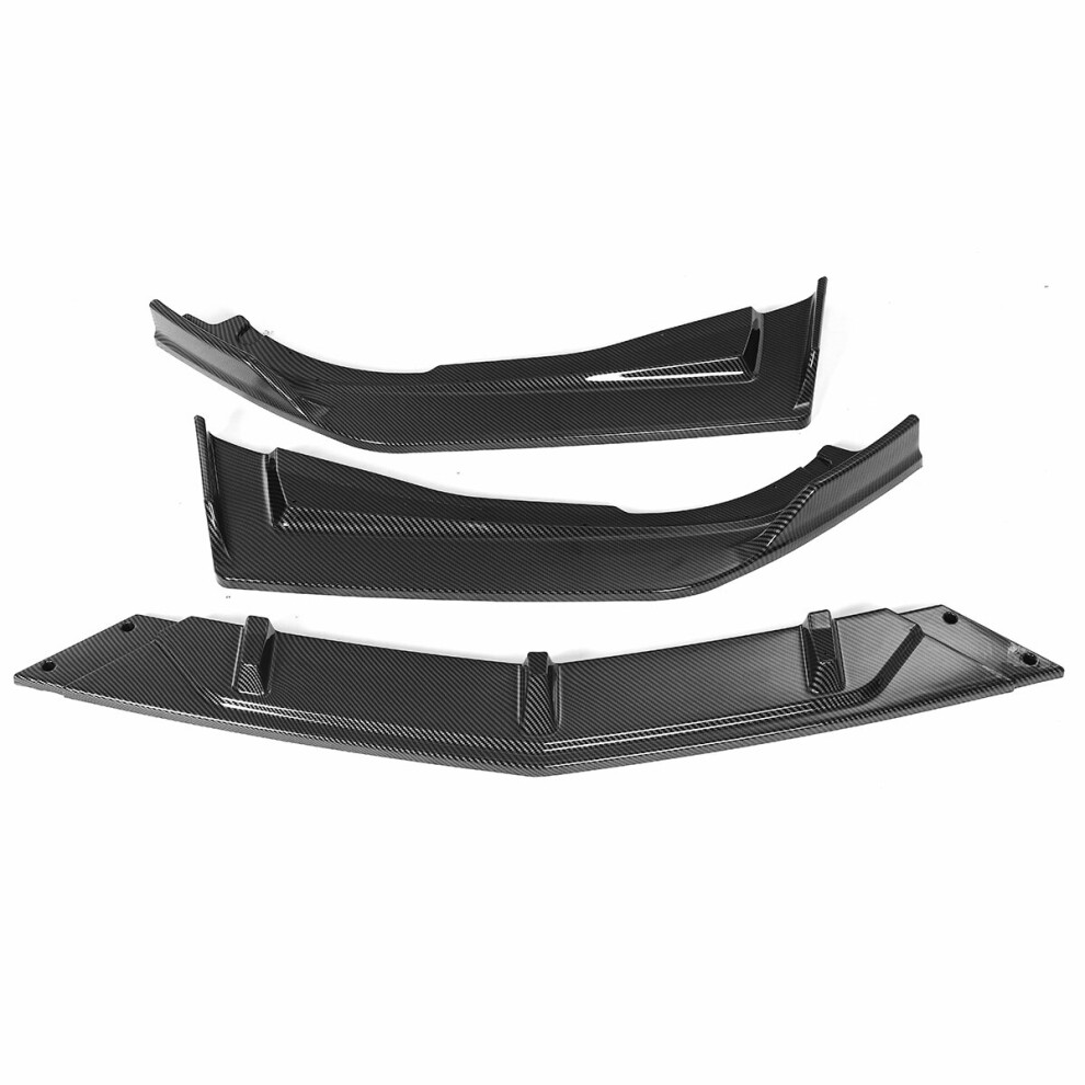 Carbon Fiber Look Front Bumper Lip Spoiler Split For Honda Accord 10Th 2018-2020 5905920782317